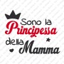 Maglietta Principessa della Mamma Manica Lunga