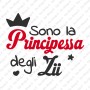 Body Principessa degli Zii Manica Corta