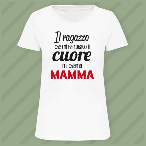 Maglietta Rubato Cuore Mamma