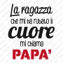 Maglietta Rubato Cuore Papà